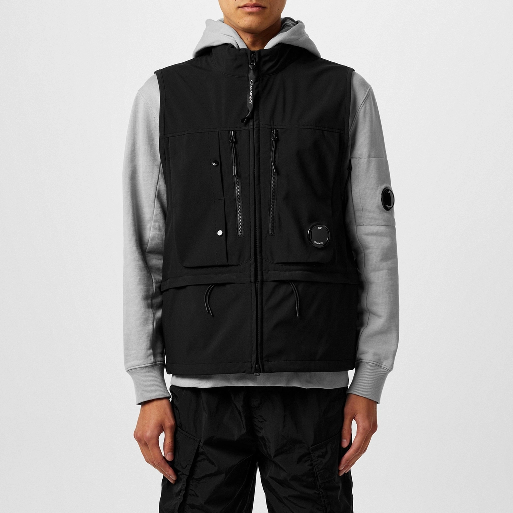 CP Company Shell R Utility Vest - Black 999